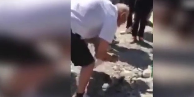 Eylemi bırakıp, altın aramaya başladılar