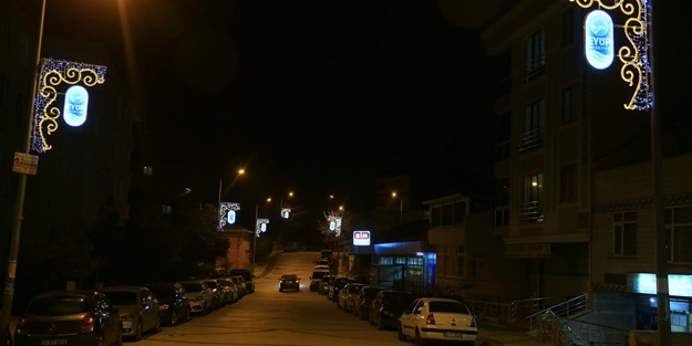 Eyüp caddeleri ışıl ışıl