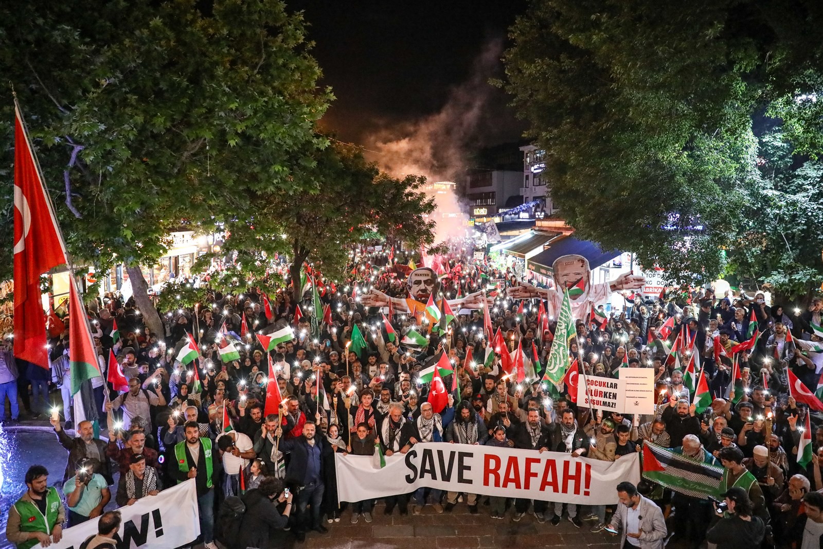 Eyüpsultan'da Gazze'ye destek yürüyüşü