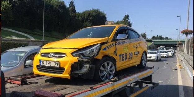 Eyüpsultan'da zincirleme trafik kazası