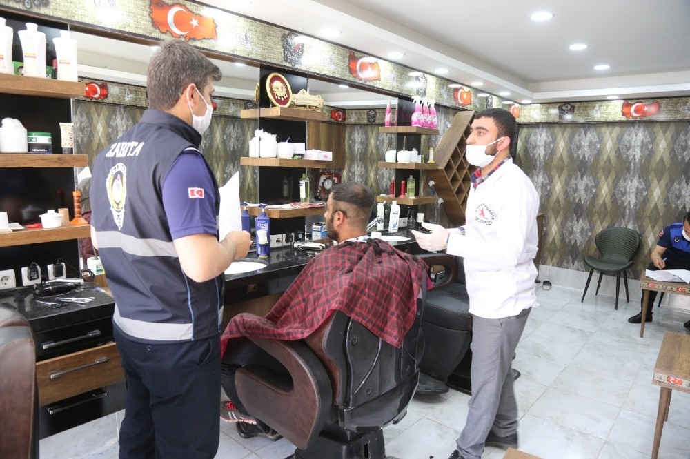 Eyyübiye’de berber ve güzellik salonları denetlendi 