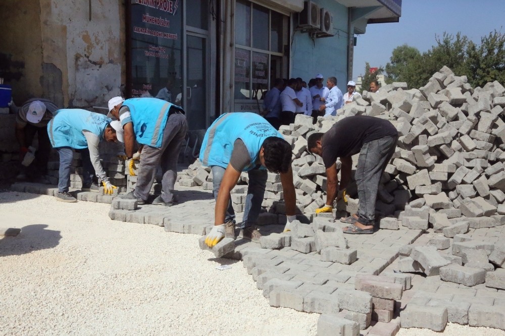 Eyyübiye’de kilitli parke çalışması 