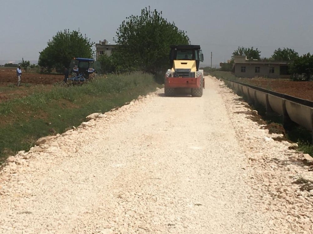 Eyyübiye’de yol yapım çalışmaları sürüyor 