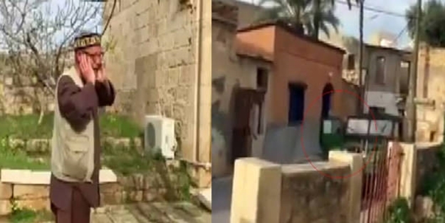 Ezan sesini kornayla susturmaya çalıştı!