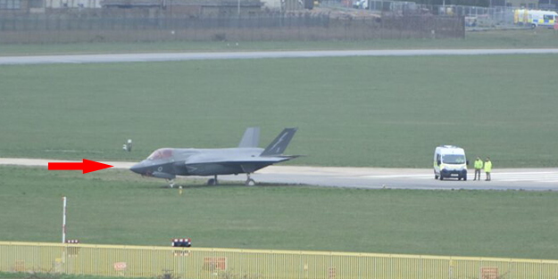 F-35 bu kez toprağa saplandı! ABD'yi şok eden kare