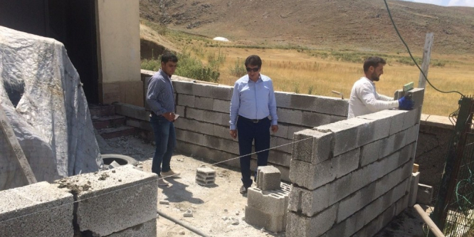 Çaldıran Belediyesinden okul bakımı