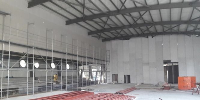 Şehit Er Mücahit Okur Spor Salonu şekilleniyor