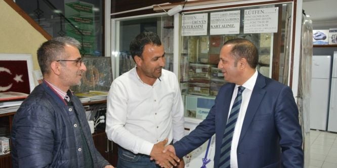 Başkan Toltar esnafı ziyaret etti
