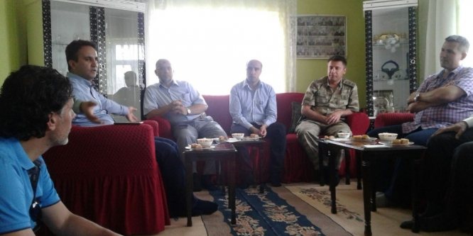 Kaymakam Dundar’dan şehit ailesine ziyaret