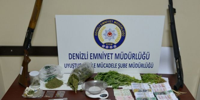 Denizli’de uyuşturucu operasyonu