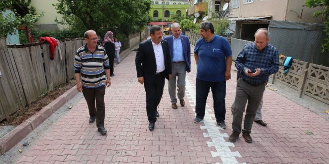 Başkan Karabacak, üst yapı çalışmalarını inceledi
