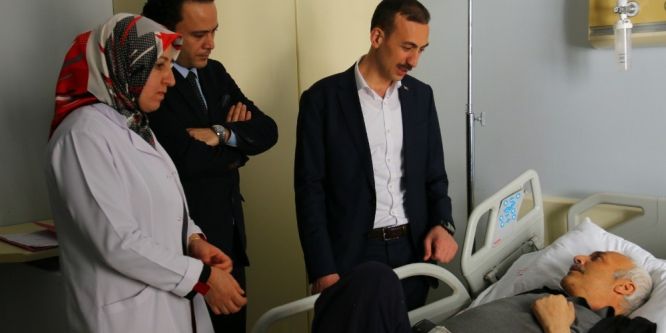 Kaymakam Çiçekli’den hasta ziyareti
