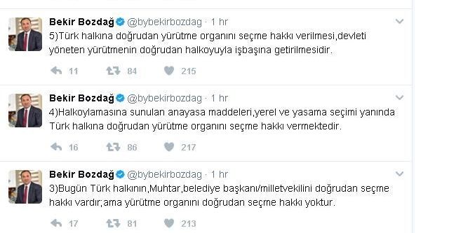 Bakan Bozdağ’dan referandum paylaşımı