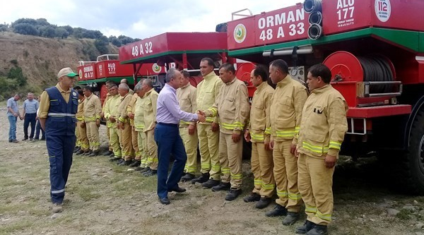 Nazilli’de yangın ekipleri 24 saat nöbette