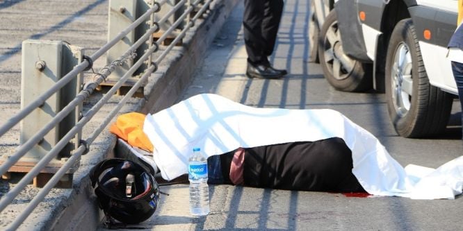 Haliç’te motosiklet kazası: 1 ölü