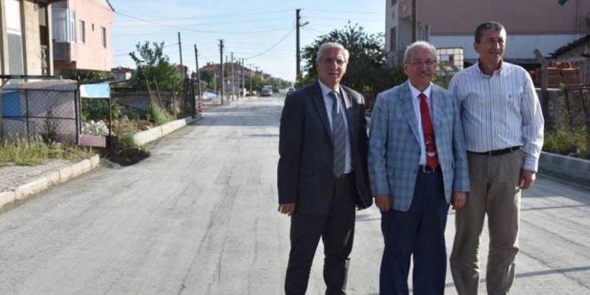 Başkan Albayrak yol yapım çalışmalarını inceledi