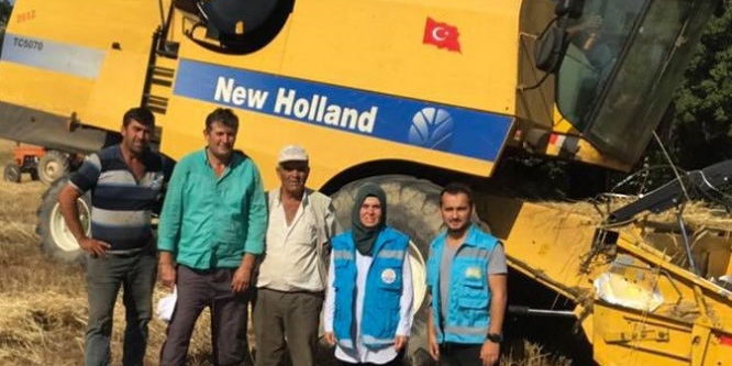 Hisarcık’ta biçerdöver denetimi
