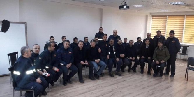 İtfaiyecilere ilk yardım eğitimi verildi