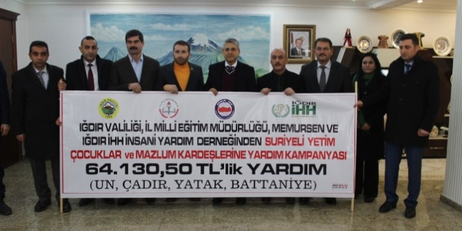 Suriyeli çocuklar için yardım kampanyası yapıldı