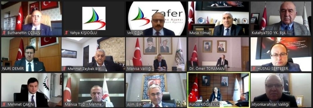 Faaliyetler, video konferans yöntemiyle değerlendirildi 