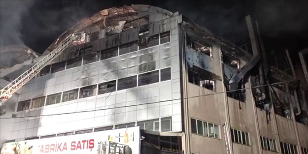 Fabrikadaki yangın 13 saatte söndürüldü