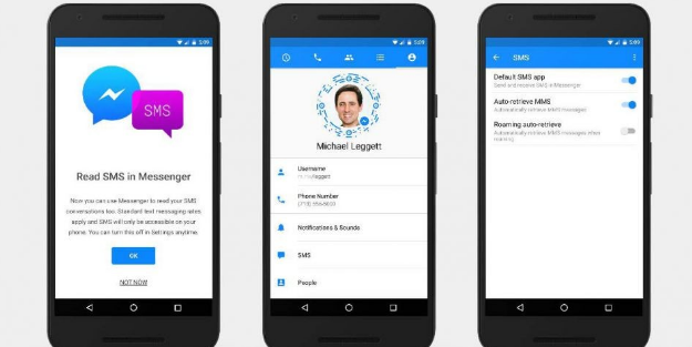 Facebook Messenger'a SMS desteği