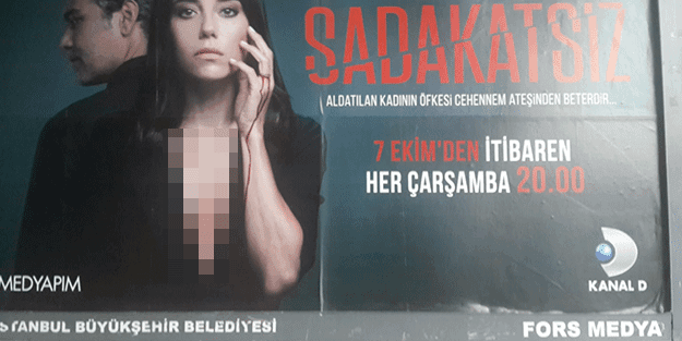Fahişelik propagandası yapan dizi İBB panolarında