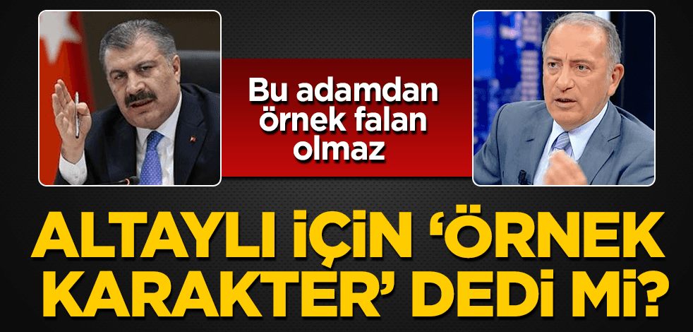 Fahrettin Koca, Fatih Altaylı için 