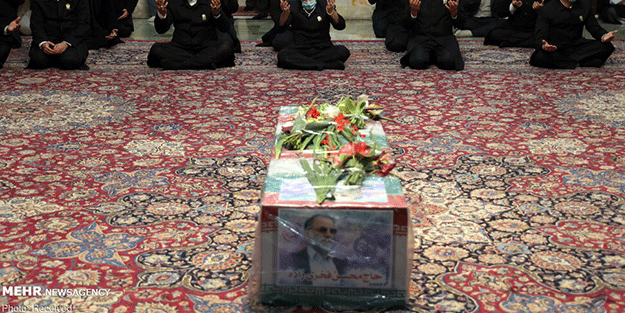 Fahrizade için yemin ettiler! İşte İran'dan görüntüler