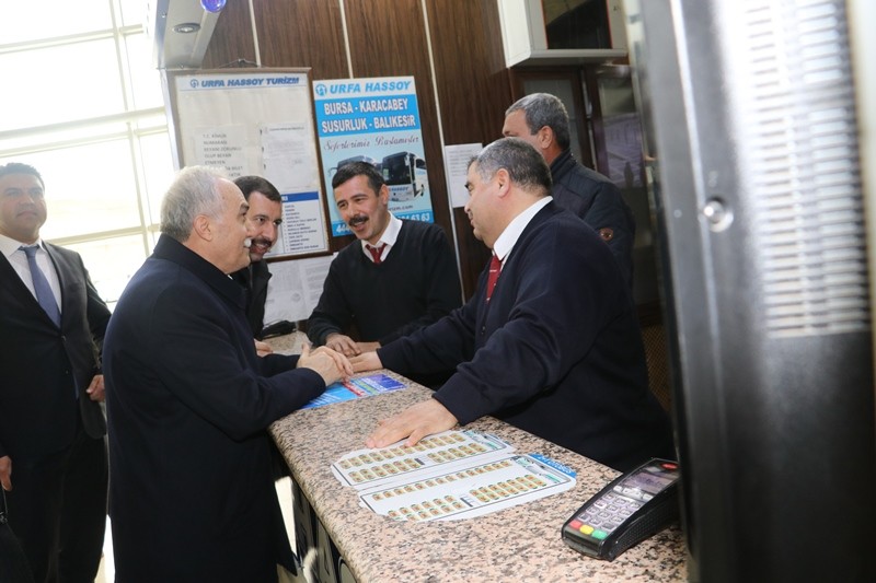 Fakıbaba ve Baydilli otogar esnafını ziyaret etti 