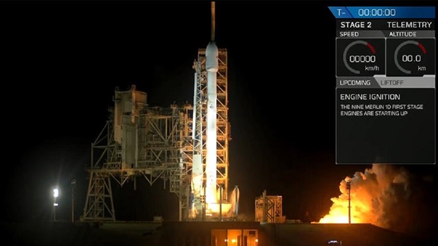 Falcon 9 roketi yeni misyonu için uzaya fırlatıldı