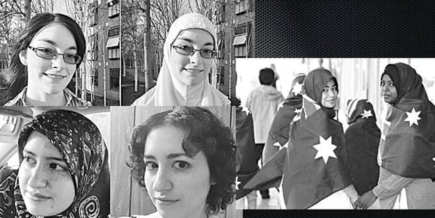 Farklı dinlerden kadınlar başörtüsü taktı