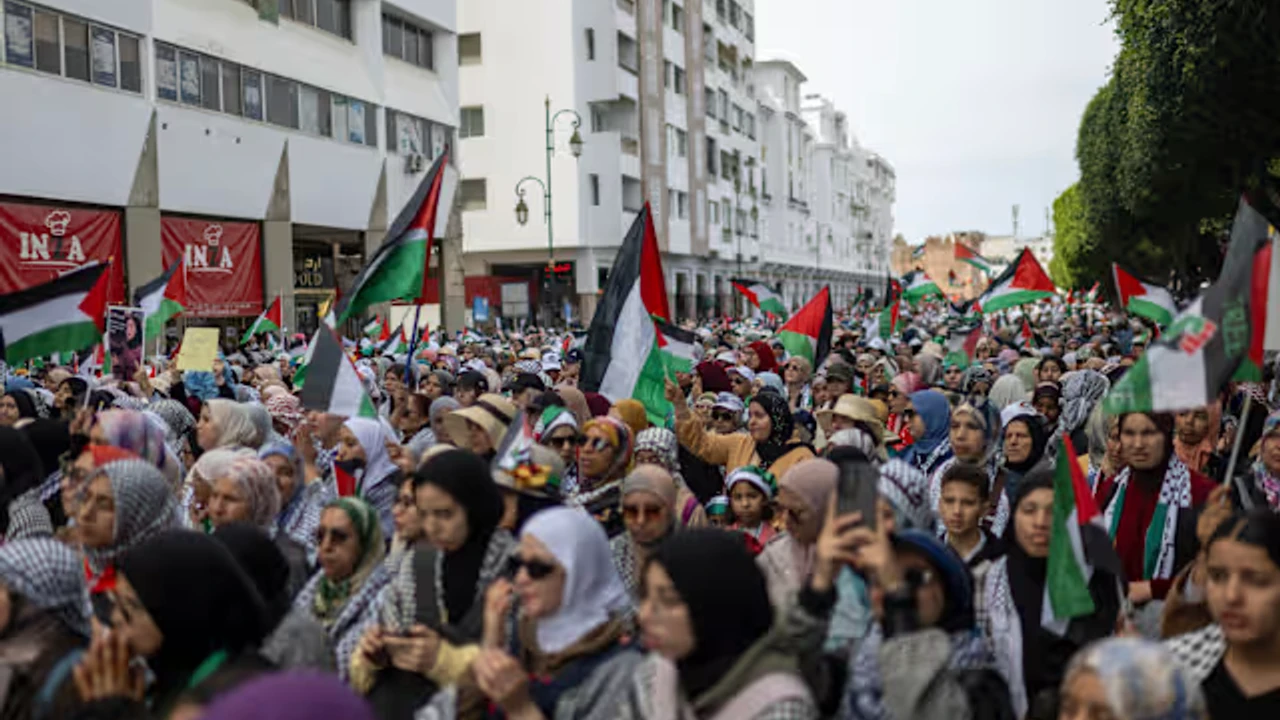 Fas'ın birçok kentinde Mescid-i Aksa için protestolar düzenlendi