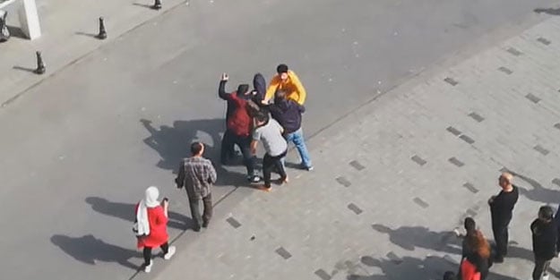 Faslıların kavgası Taksim Meydanı’nı karıştırdı!