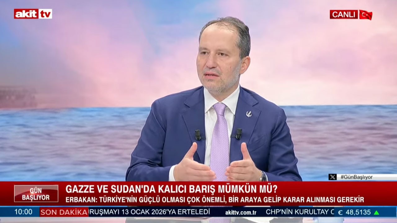 Fatih Erbakan Akit TV'de gündemi değerlendirdi! 'İslam birliği kurulsa İsrail bunları yapmaya cesaret edemez'