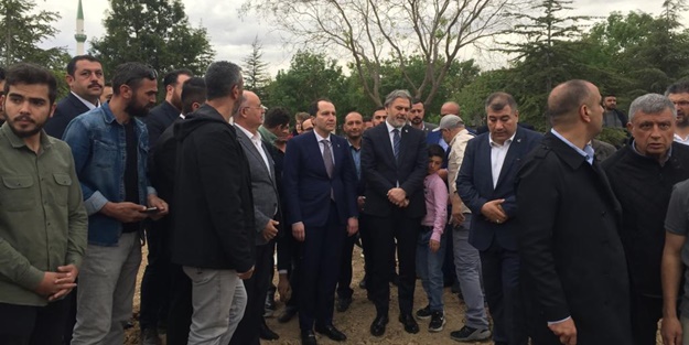 Fatih Erbakan cenaze törenine katıldı