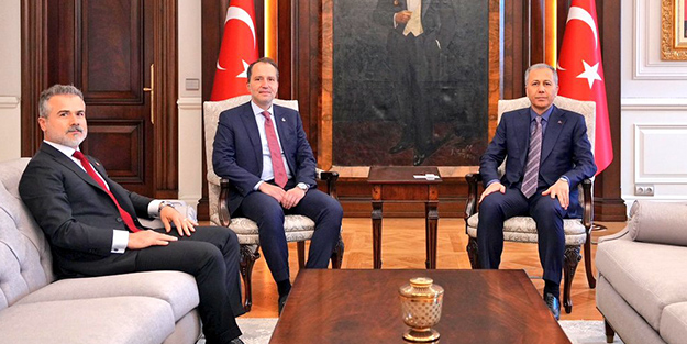 Fatih Erbakan'dan Bakan Yerlikaya'ya 'geçmiş olsun' ziyareti