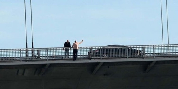 Fatih Sultan Mehmet Köprüsü'nde intihar girişimi