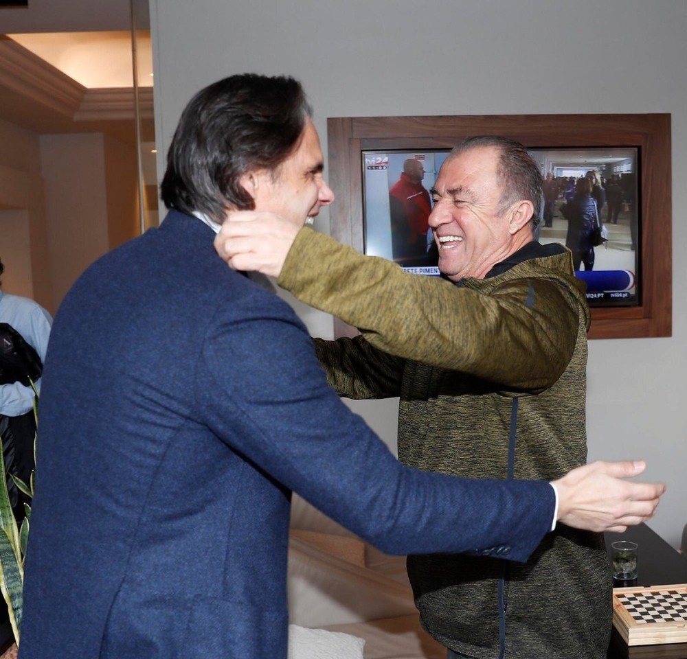 Fatih Terim’e eski öğrencisi Nuno Gomes’ten ziyaret 