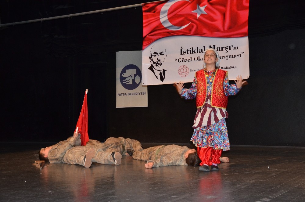 Fatsa’da İstiklal Marşı’nı Güzel Okuma Yarışması 