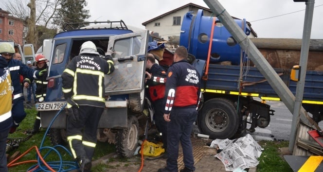 Fatsa’da trafik kazası: 1 ölü, 1 yaralı