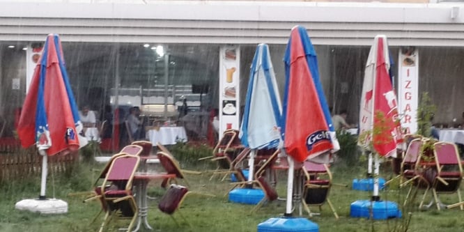 Van’da yağmur yağışı