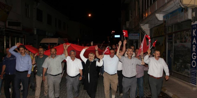 Arapgirliler 15 Temmuz’da meydanları doldurdu