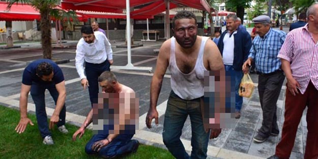 Erbaa'da feci kaza! Kendilerini toprağın üzerine zor attılar