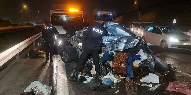 Feci kazada 2'si bebek 5 kişi yaralandı