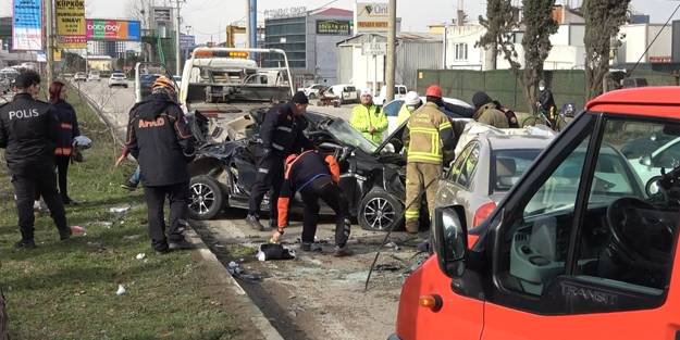 Feci kazada can pazarı! O anlar anbean k