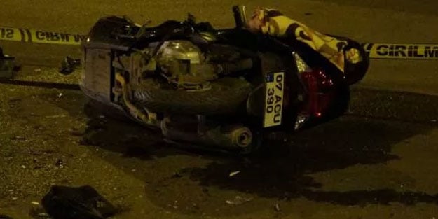 Feci kazada motosiklet sürücüsü hayatını kaybetti