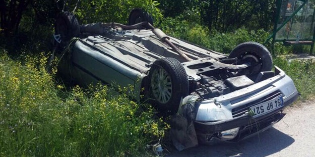 Trafik kazasında inanılmaz kurtuluş