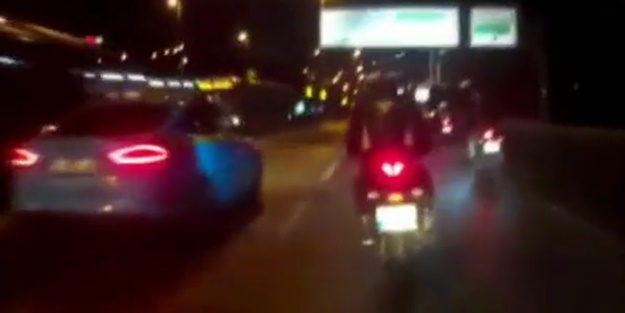 Feci kazanın görüntüleri ortaya çıktı! Motosikletli sürücü hayatını kaybetti