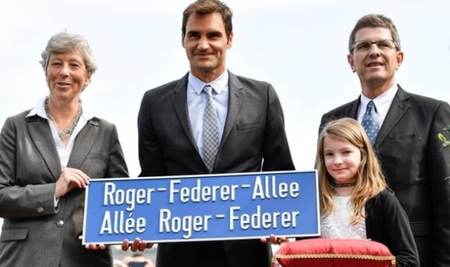 Federer'in adı caddeye verildi